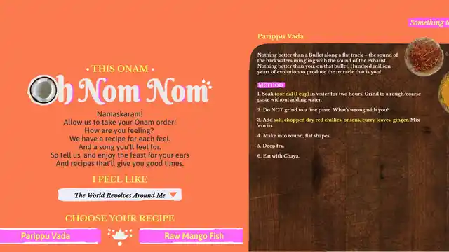 An interactive Onam experience for the digital readers.