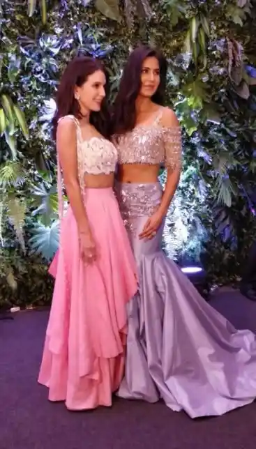 Katrina Kaif with her sister. 