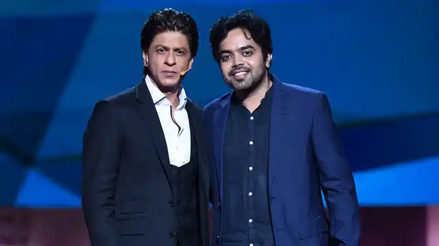 Shah Rukh Khan with Anirudh Sharma