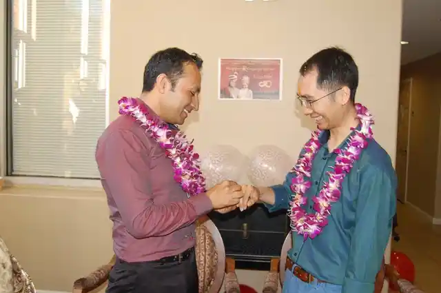 Hrishi and Vinhi got engaged in mid-2017.