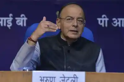 New Delhi: Finance Minister Arun Jaitley addresses a press conference after the presentation of Union Budget 2018-19, in New Delhi on Feb 1, 2018. (Photo: IANS)