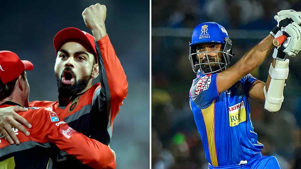 Image result for rajasthan royals vs rcb 2018
