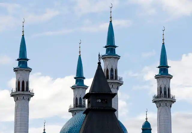 The mosque behind the walls of the historic Kazan Kremlin is one of Kazan’s symbols of diversity.