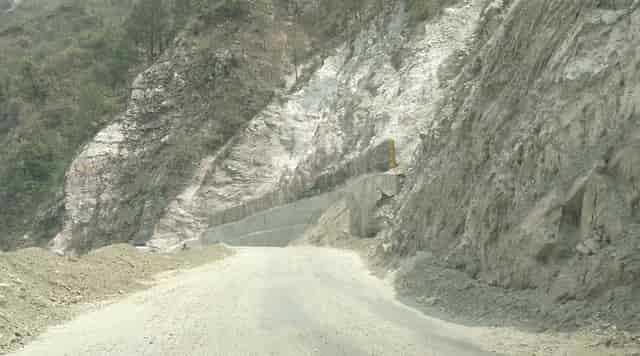 Image result for steep cutting slope char dham project quint