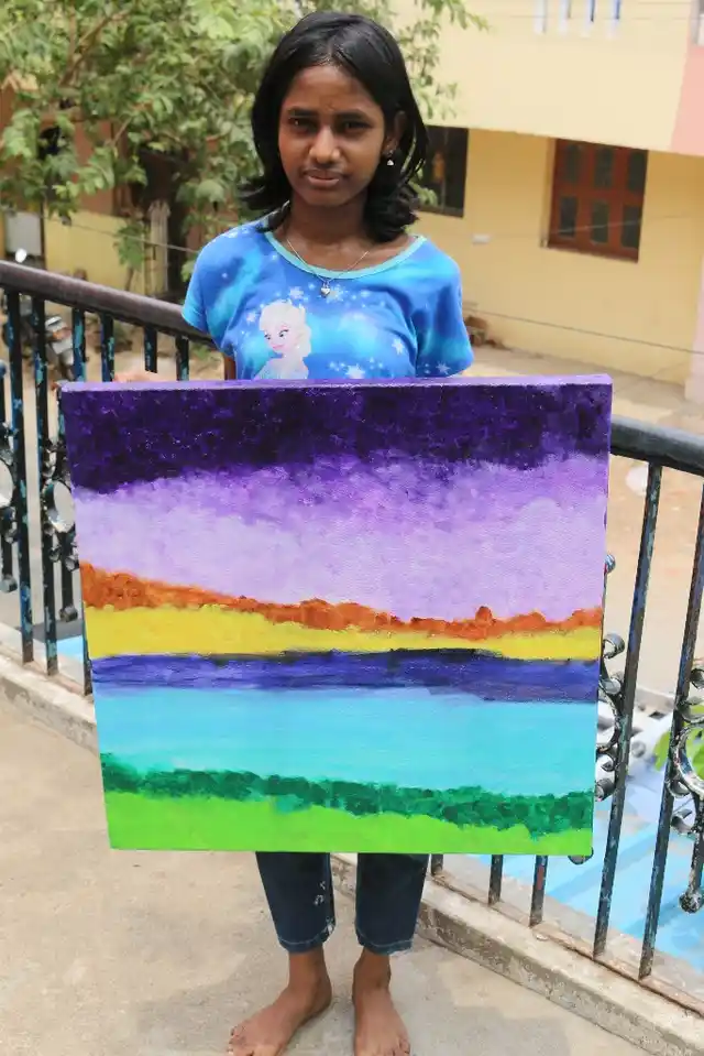 ‘Pre-conceived notions act as hurdles for the art making process but these children are like fresh sponge who take up everything we throw at them and we can shape them better,’ says Aishwarya.