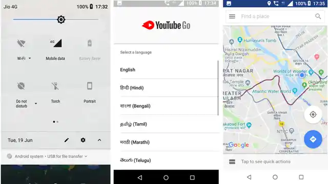 Web-based design for apps ensures YouTube and Maps are not very heavy. 