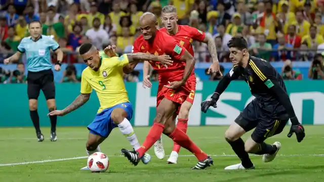 Brazil took 27 shots compared to 9 shots by Belgium during their quarter final match on 6 July.