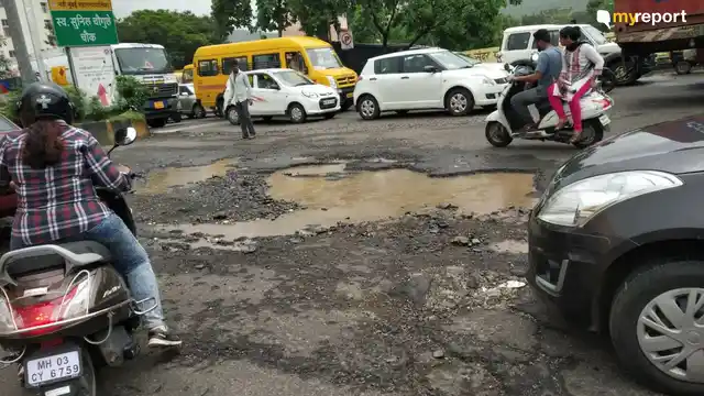 With rains come potholes. Airoli, Navi Mumbai is no different. 