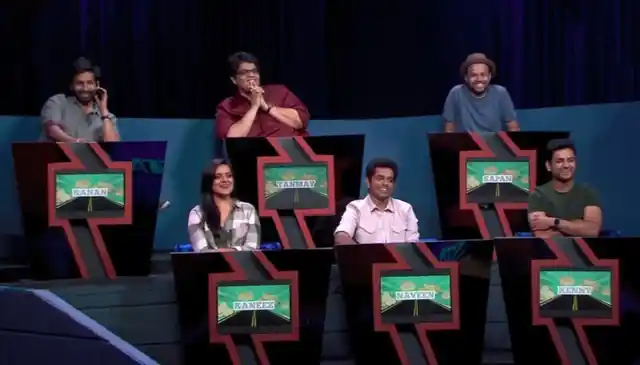 The panel of judges, minus Biswa who was the mentor for this episode.