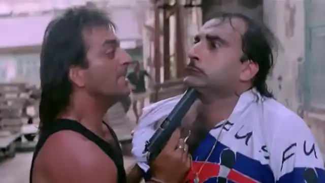 Ravi (Sanjay Dutt) is our essential Bollywood hero.