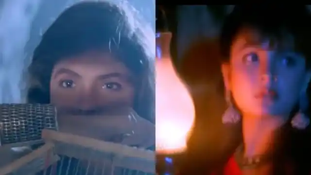 The camera romances the beautiful Bhatt in <i>Sadak</i>.