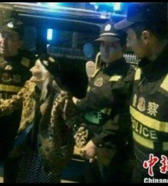 Uyghur being taken to the detention centres.