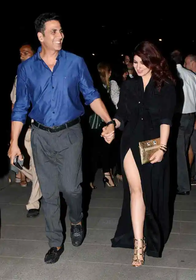 Twinkle Khanna with Akshay Kumar. 
