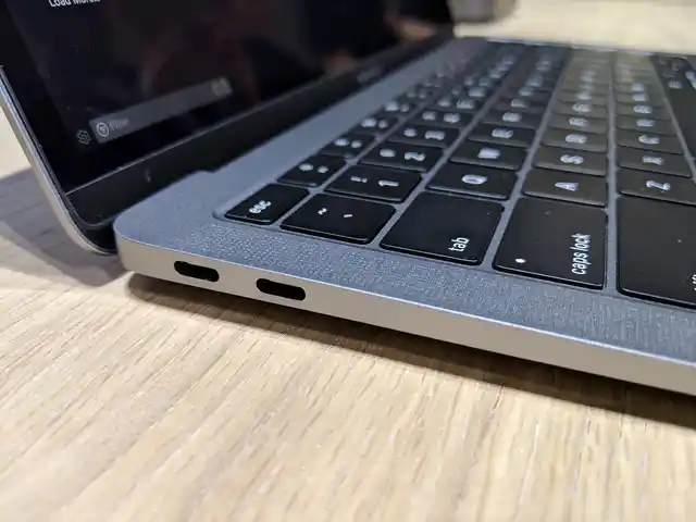 Two thunderbolt ports on the new MacBook Air. 