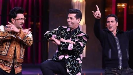 Image result for koffee with karan akshay ranveer