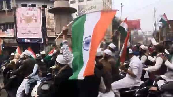 Youth Celebrate R-Day  With Bike Rally And Tricolours in Varanasi