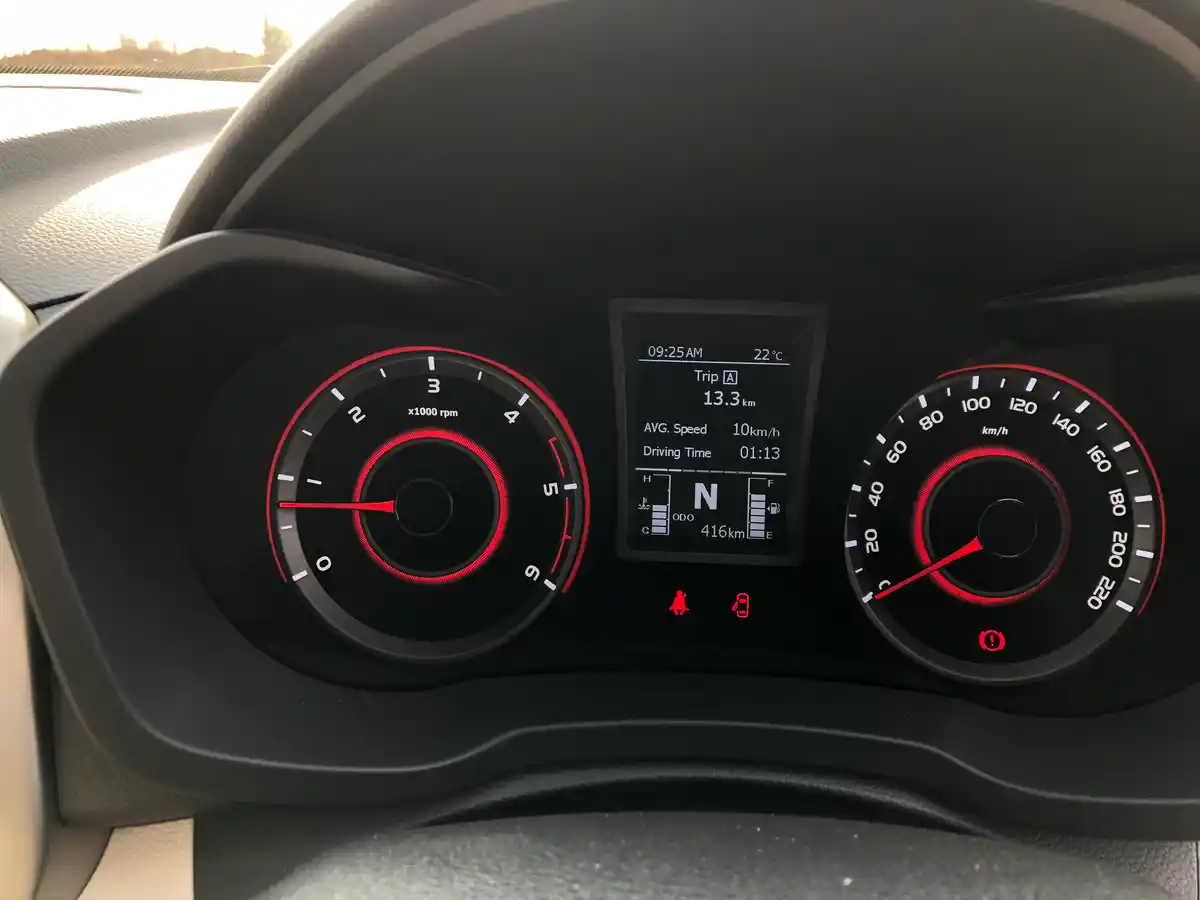 Warning beeps sound at 80 kmph and 120 kmph. 