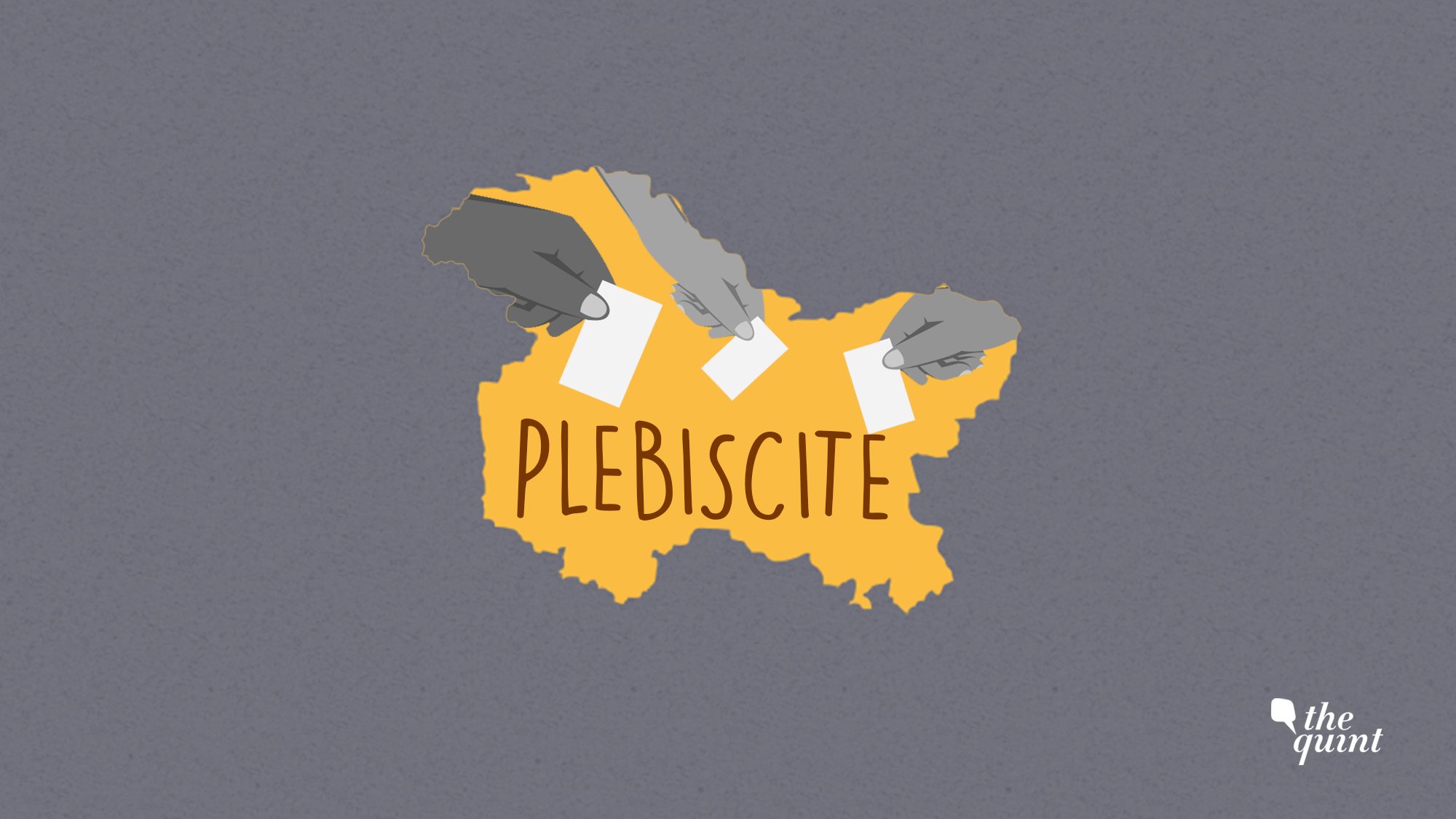 A plebiscite will allow the people of Kashmir to decide whether they want to live in India, Pakistan or remain an independent state.