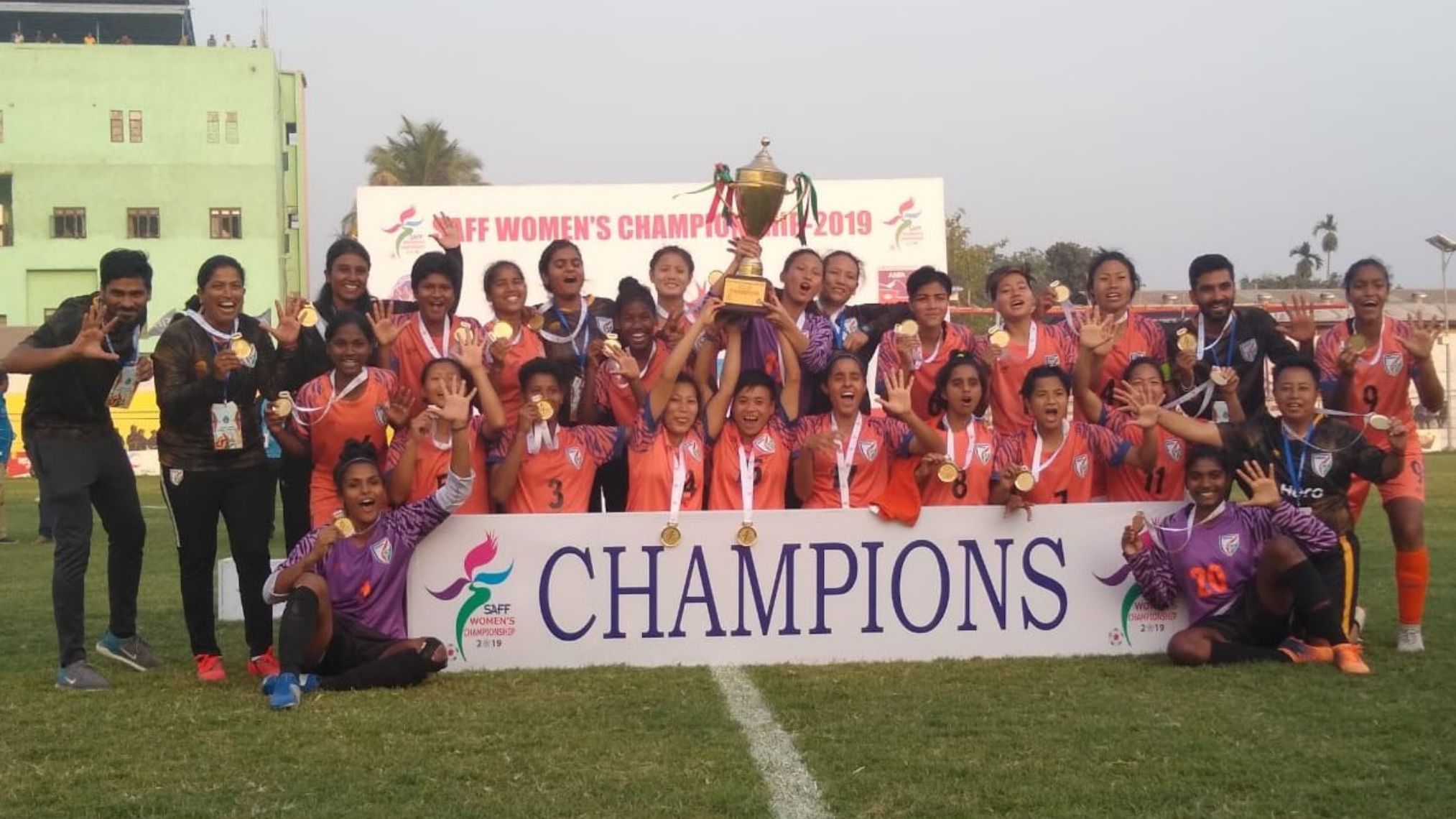 Indian Women’s Football Team Clinch Fifth Straight SAFF Title
