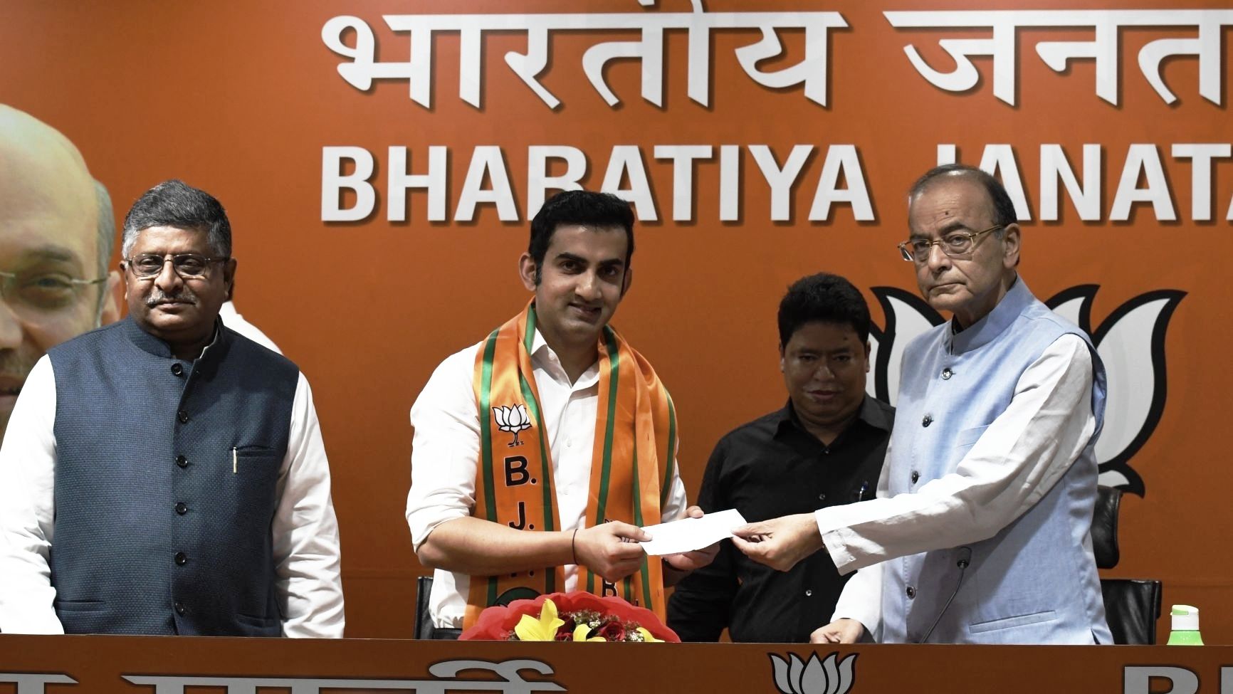 Jaitley Takes a Dig at Navjot Sidhu at Gambhir’s BJP Induction