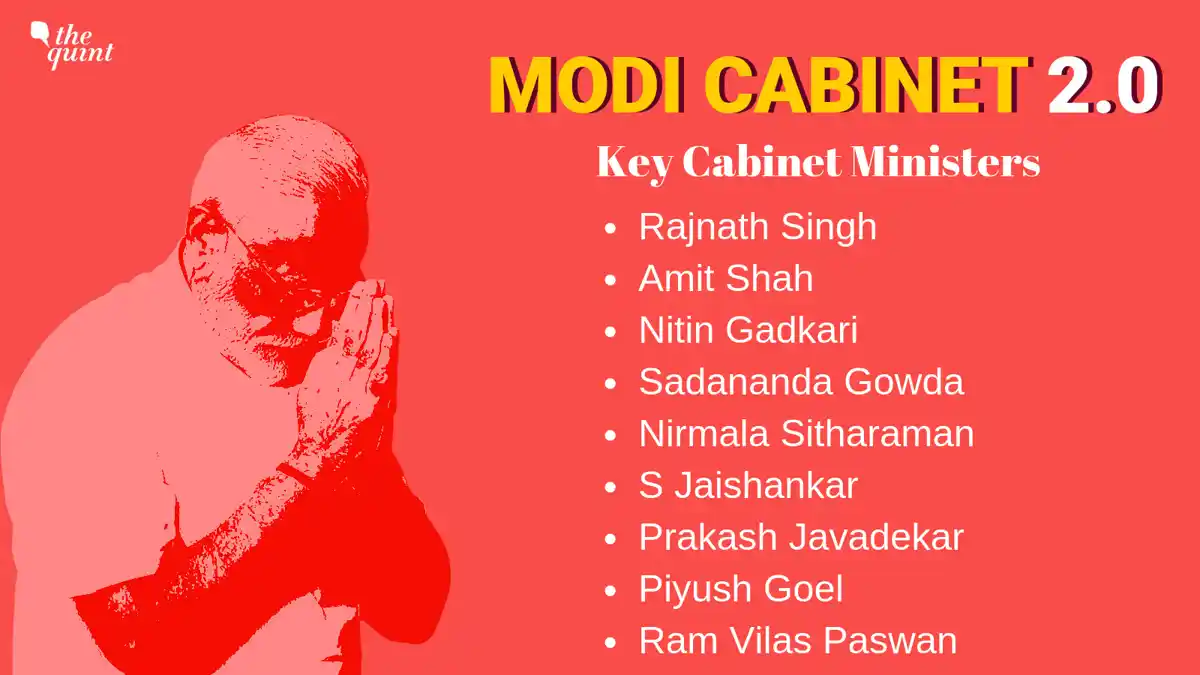 Pm Modi Cabinet 2019 Full List Of Union Ministers In Narendra