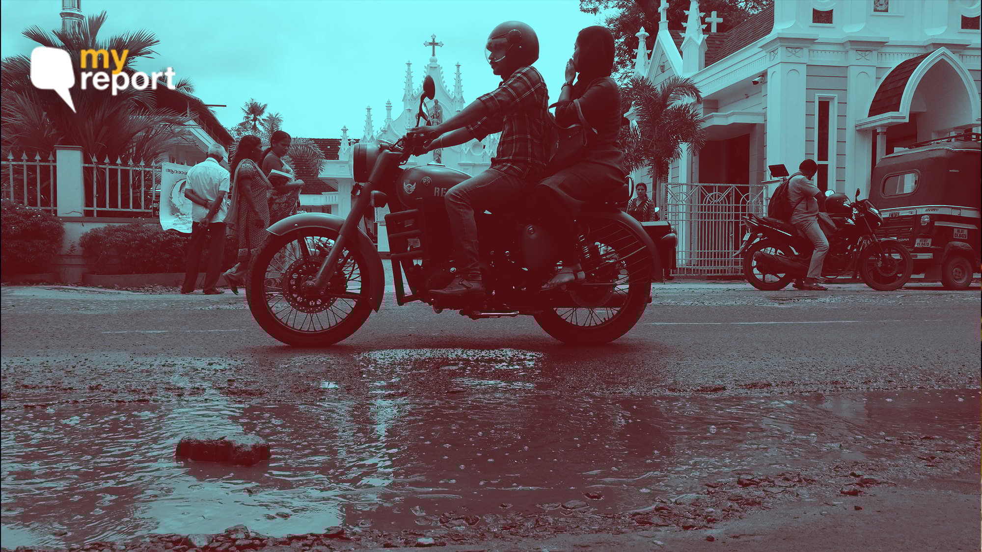 Kochi Residents Use Music To Protest Against Potholes on NH-66