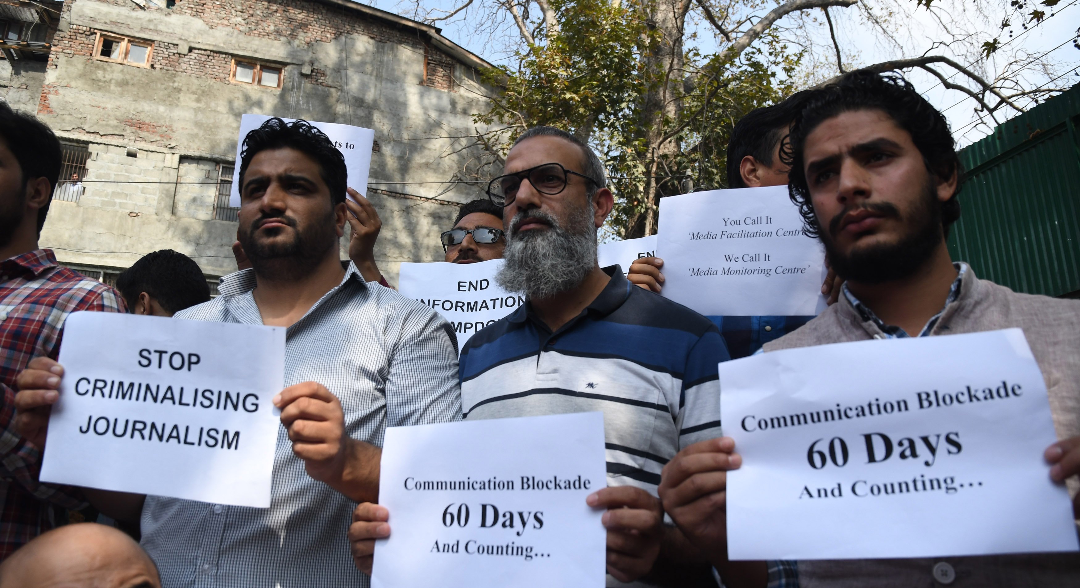 60 Days & Counting: Scribes Protest Communication Gag in Kashmir