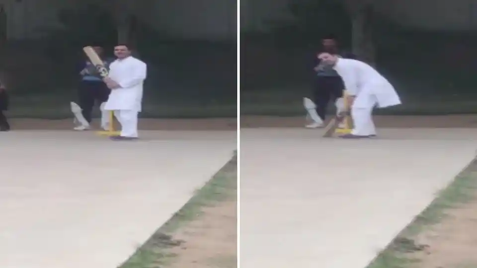 Image result for rahul gandhi cricket