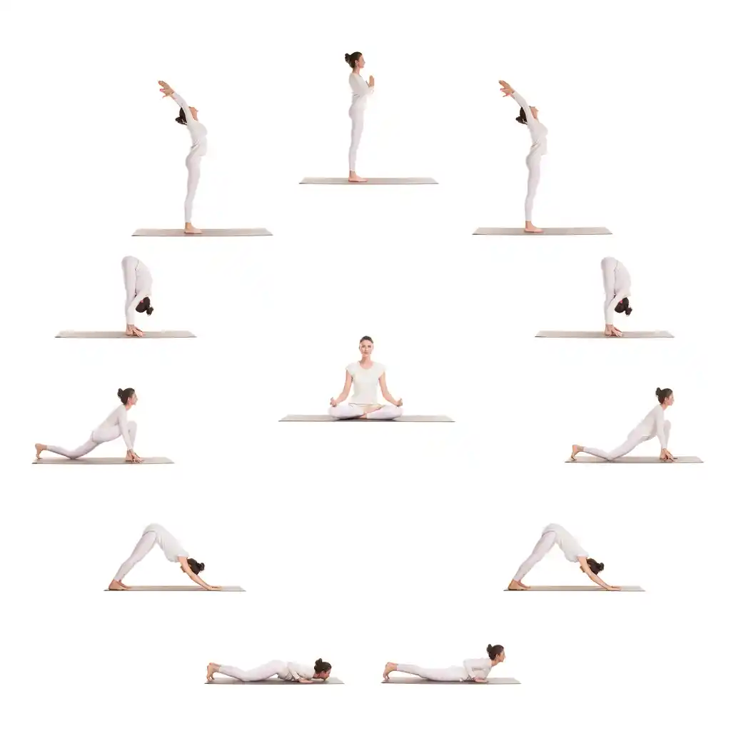 Surya Namaskars when done at a slow to medium pace are a great way to prepare your system for the workout ahead.
