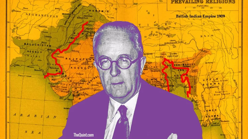 Radcliffe line 72 years since Cyril Radcliffe’s line on the India map was declared the boundary