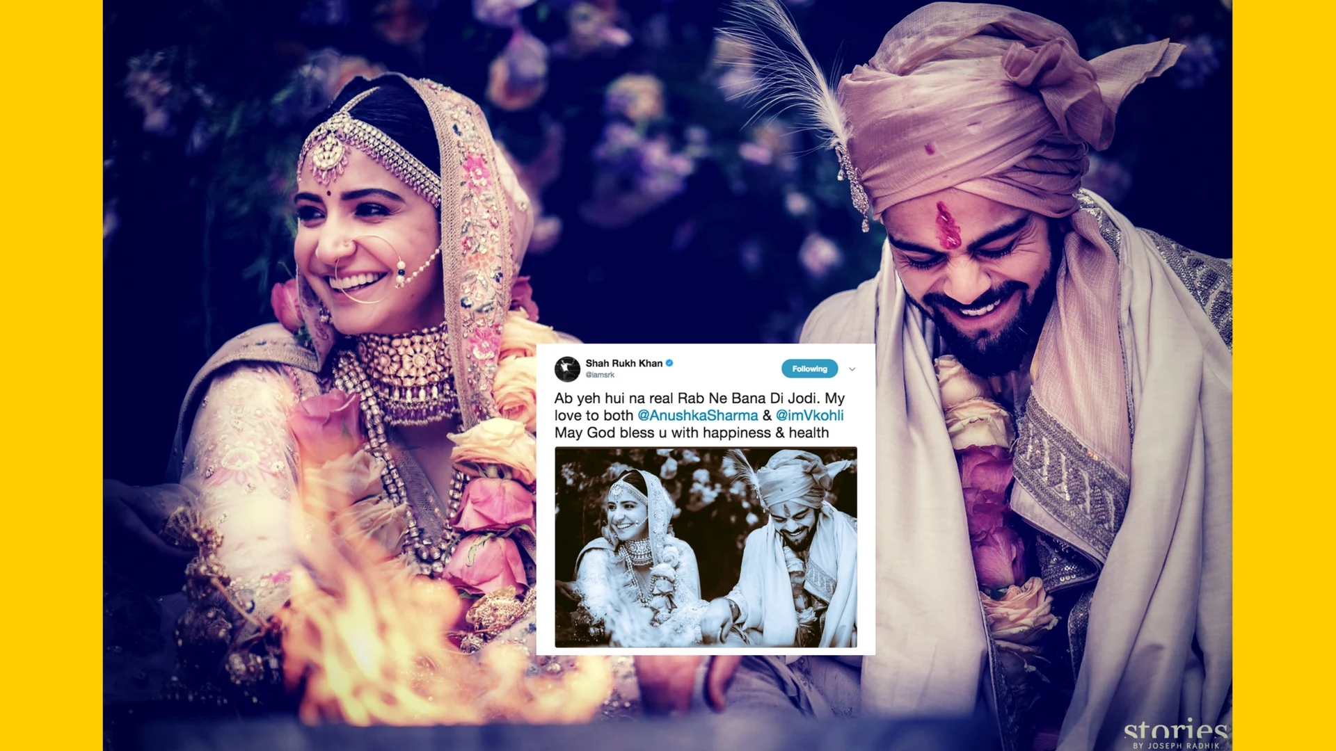 'Rab Ne Bana Di Jodi' Say SRK, Bollywood On Virushka 