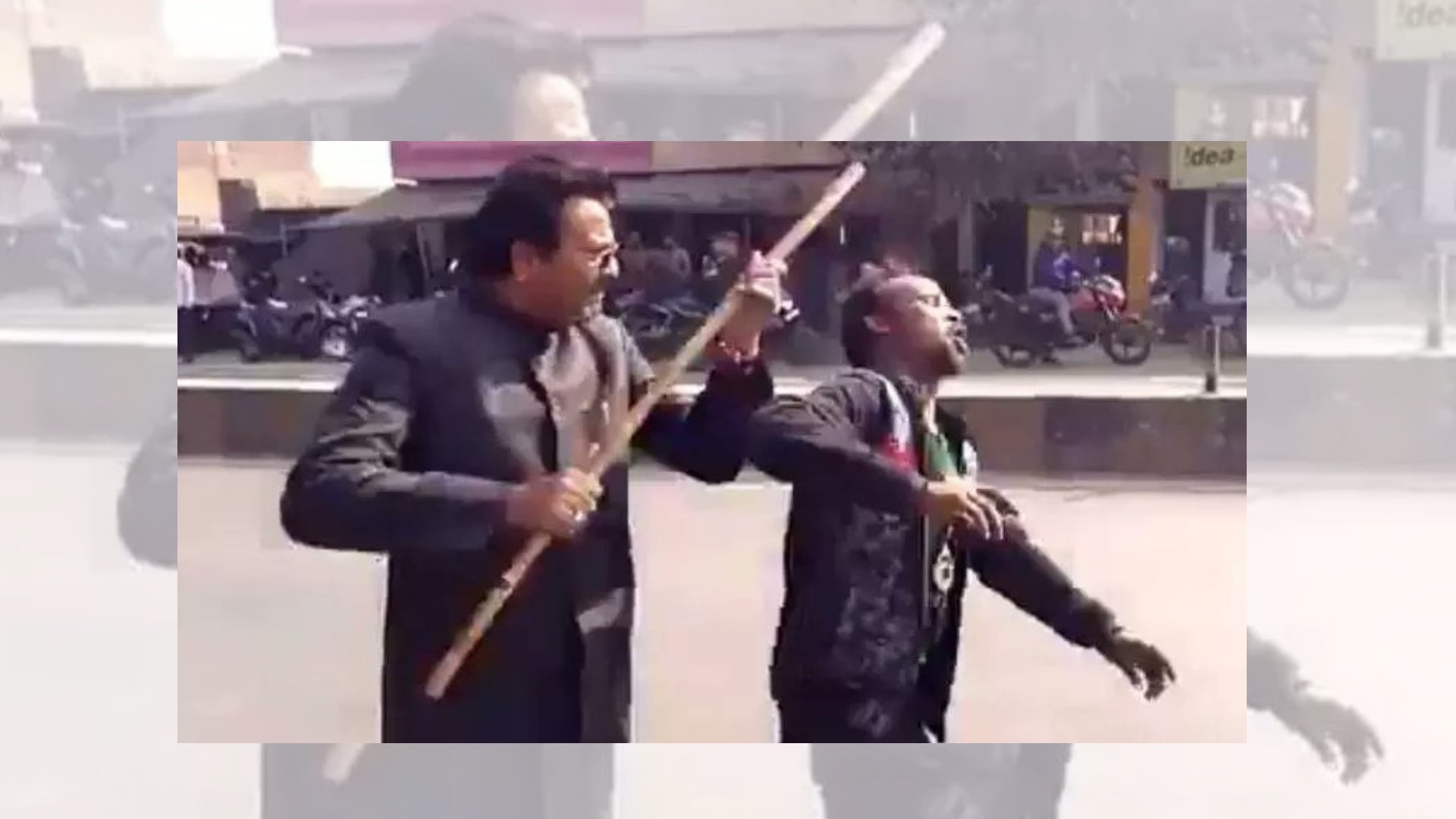 Image result for BJP Leader Beats Specially-Abled Man Who Said "Will Vote For Akhilesh"