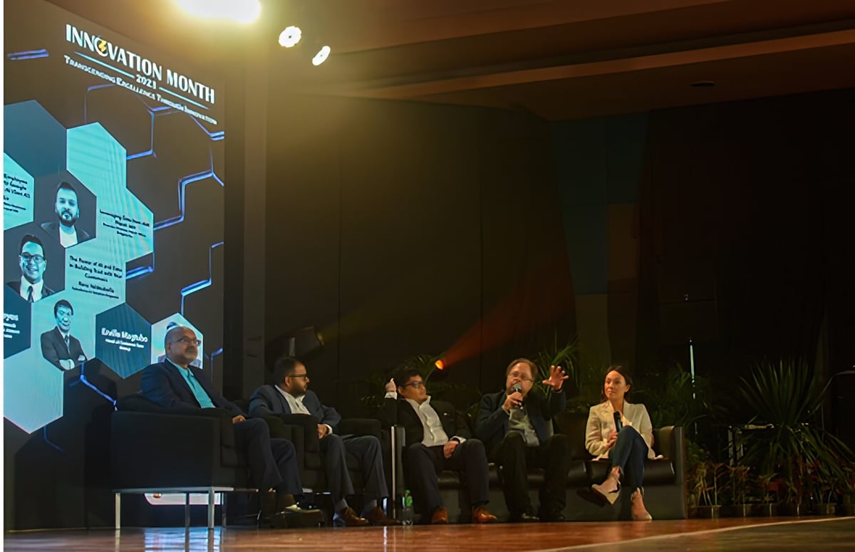 Tech Talk speakers participated in a panel discussion to discuss how emerging technologies can shape the future of the power industry.