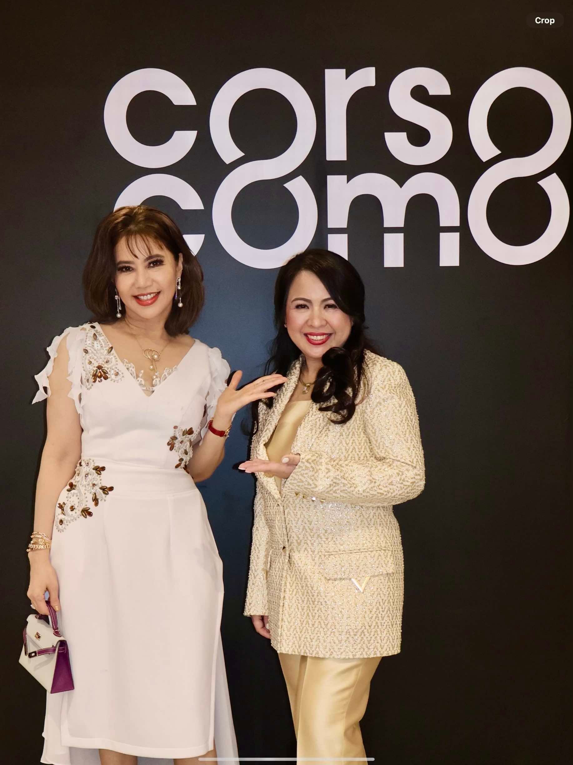 THE author and Corso Como’s Imelda Sciandra.
