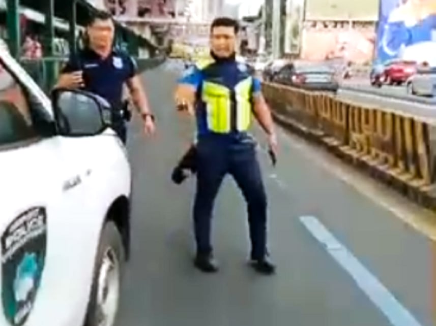 Dispute erupts between MMDA enforcer, MIAA police on EDSA Busway
