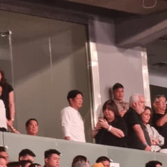 Marcos attends Coldplay concert at Philippine Arena