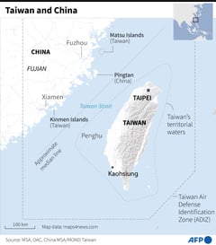 24 Chinese warplanes around Taiwan in first show of force since poll