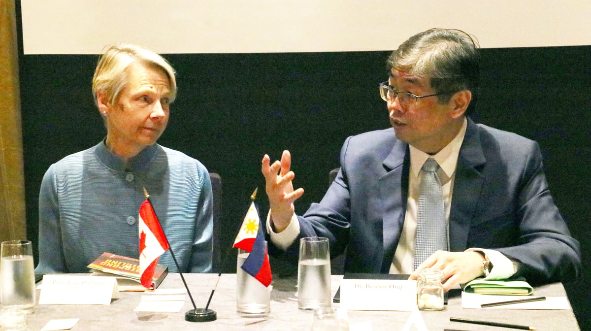 York provost and vice-president academic professor Lisa Philipps and Benilde Chancellor Benhur Ong.(PHOTOGRAPHS COURTESY OF  dlsu-csb)