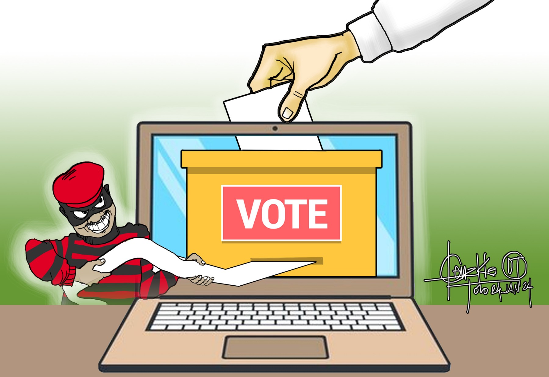 Digital ballot box, illusion of convenience?