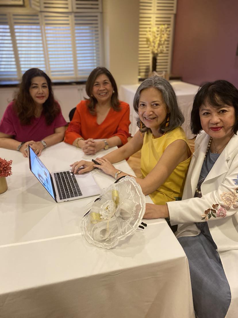 (FROM left) Carol Villar, Kathryn Bellosillo, Monette Iturralde-Hamlin and Rosemarie Lim.