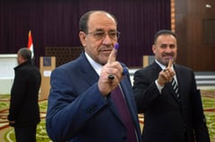 Ex-Iraq premier meets US envoy after missile strike
