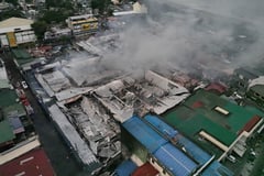 San Fernando public market razed 
