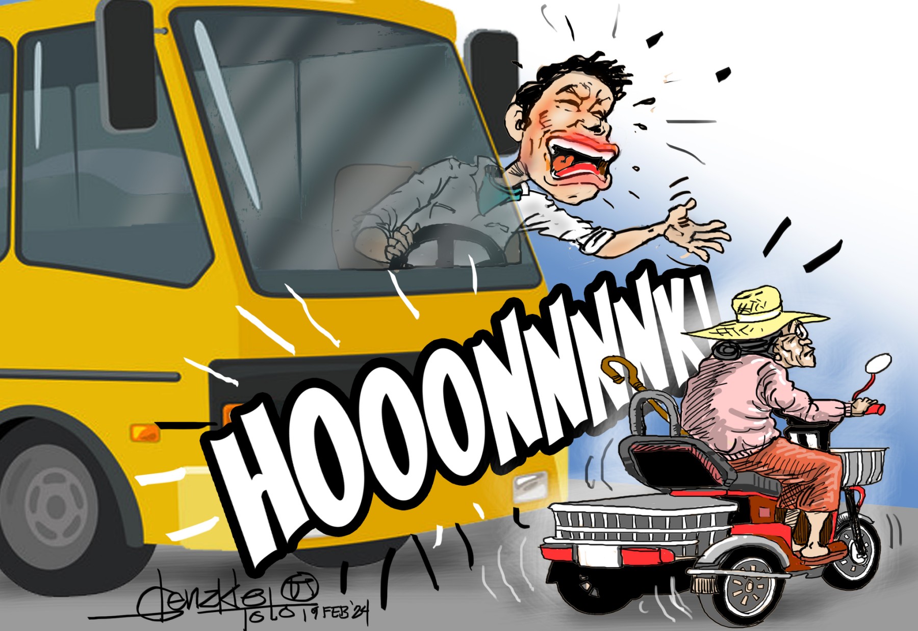 Road chaos