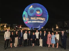 MOA Globe lights up to launch EU-Philippines 60th anniversary celebration