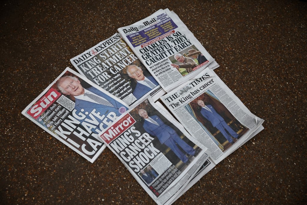 UK papers urge public to support king as cancer treatment starts