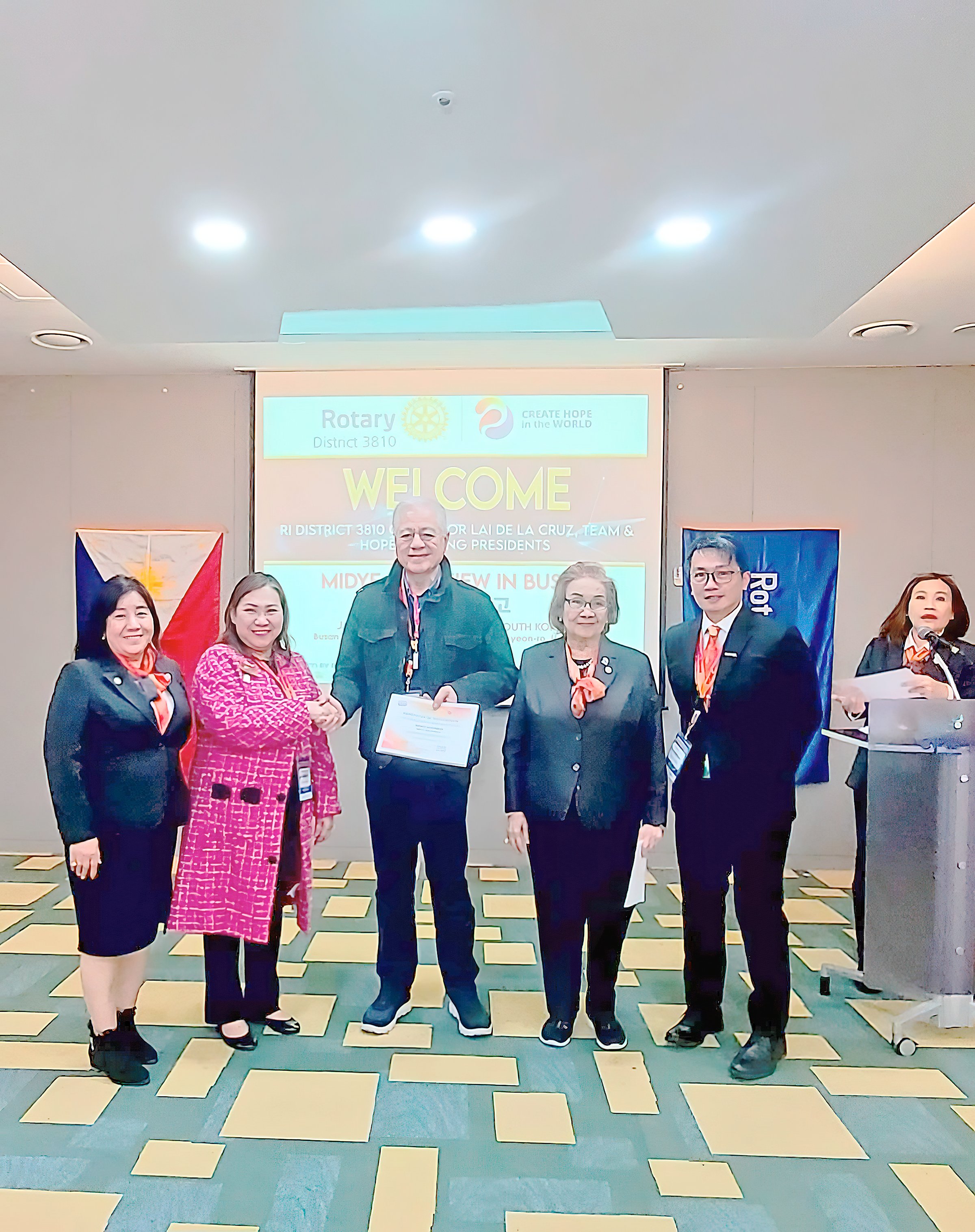 RC Manila president Alunan presents Mid-Year Report in Busan
