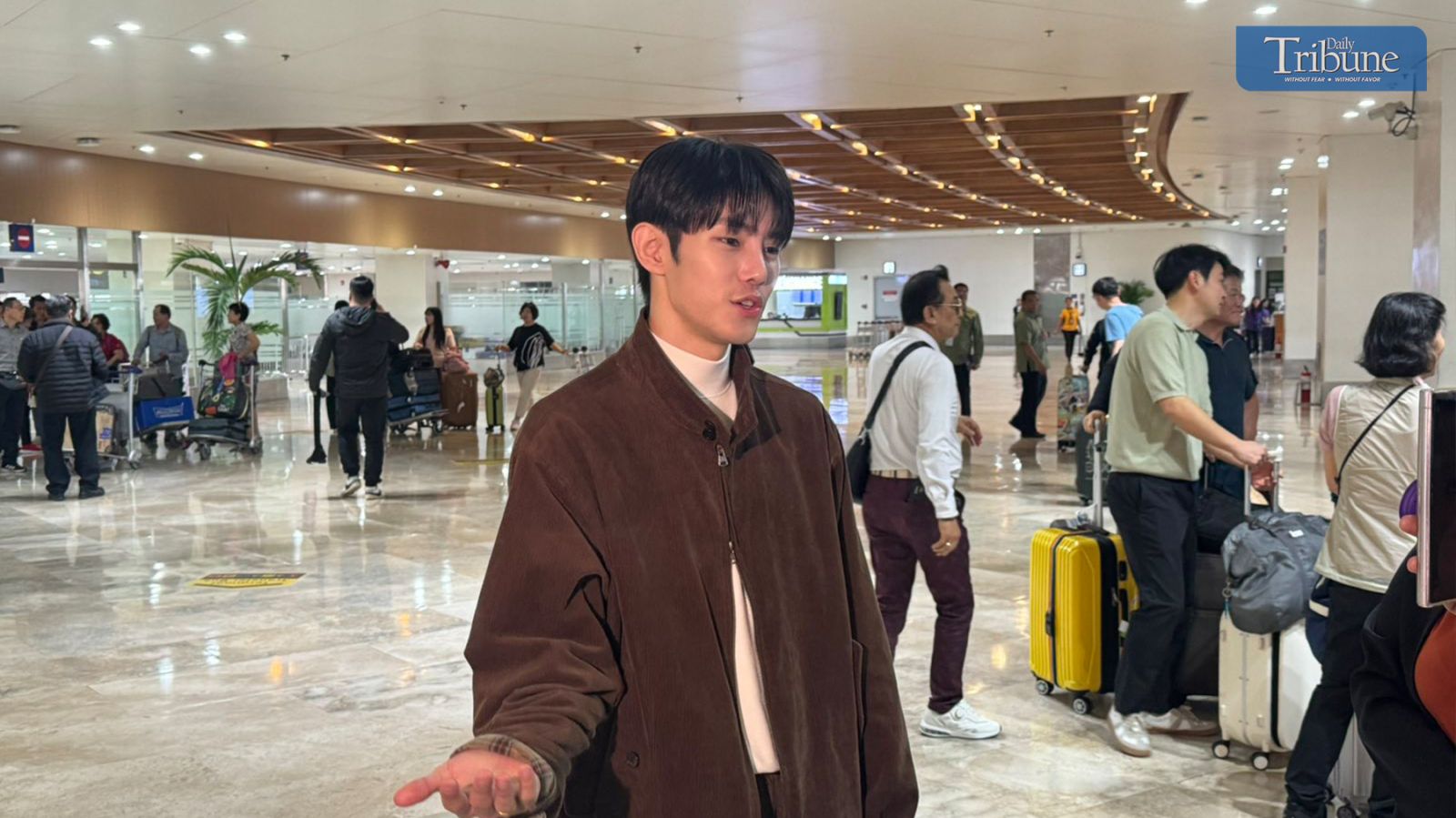 Kim Won Shik arrives in Manila
