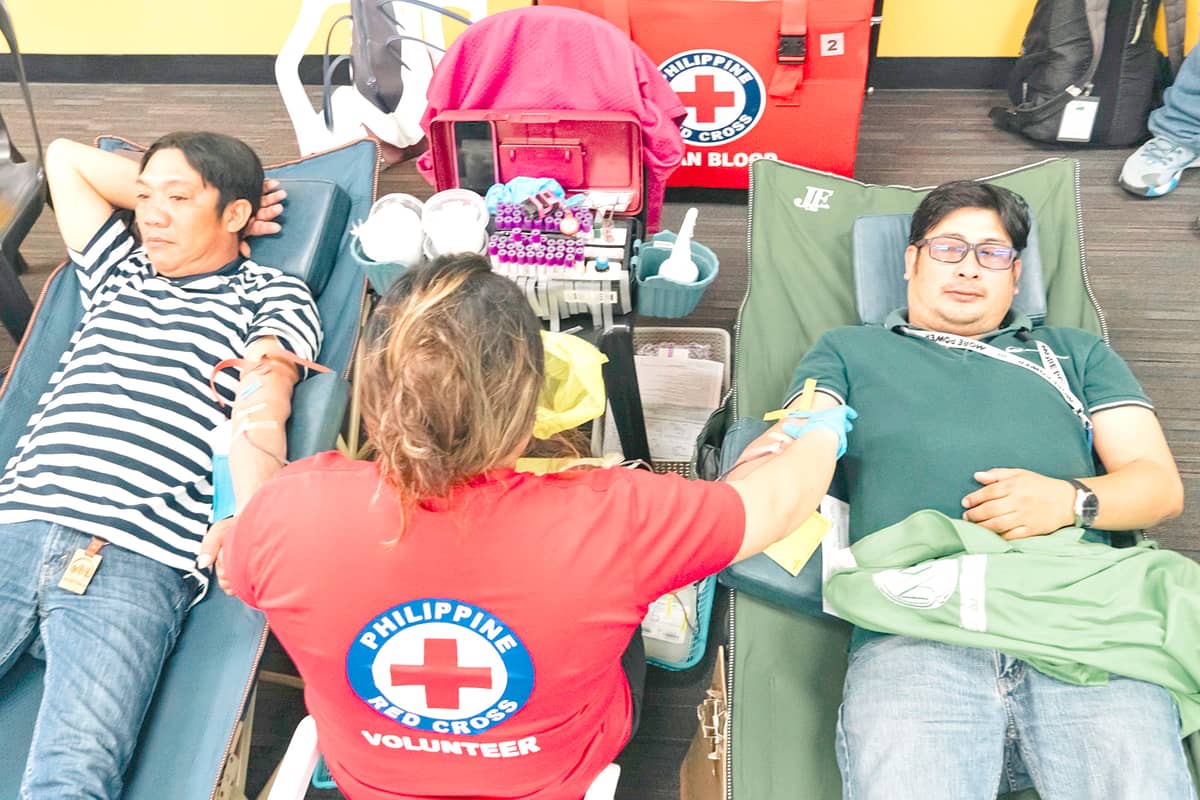 MORE Power employees and contractors volunteered to donate blood.