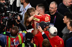 Superstar Swift celebrates nail-biting Super Bowl triumph for Kelce's Chiefs