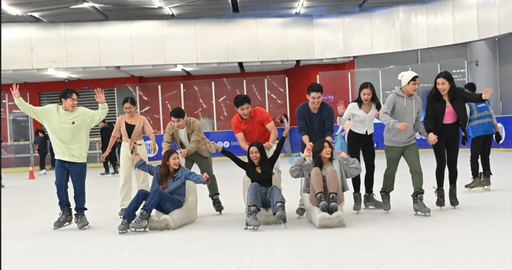 Young Filipinos enjoy icy fun together at SM Skating.